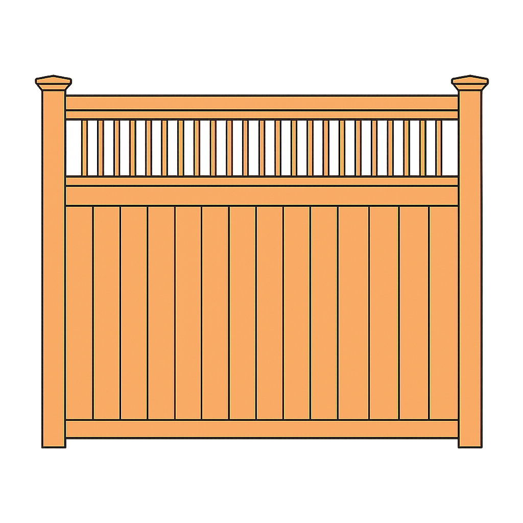 Wood privacy fence icon